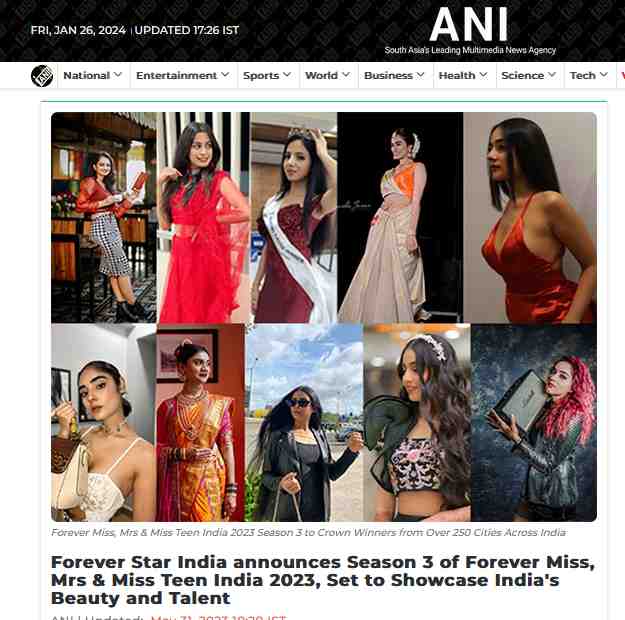Forever Star India announces Season 3 of Forever Miss, Mrs and Miss Teen India 2023